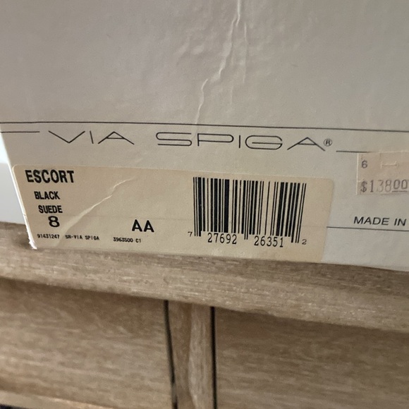 Via spiga  in the box black suede slightly used 8AA - Picture 4 of 5